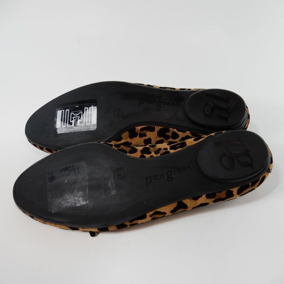 PAUL GREEN Ursula Ballet Flats Size US 6 Sisal Leopard Velvet Bow NEW $398 - Picture 12 of 14